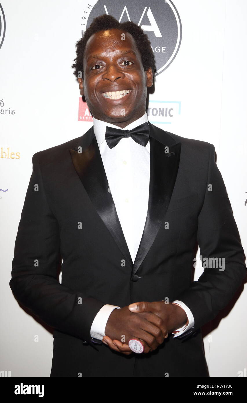 Kobna Holdbrook-Smith at the Whatsonstage Awards 2019 at the Prince of