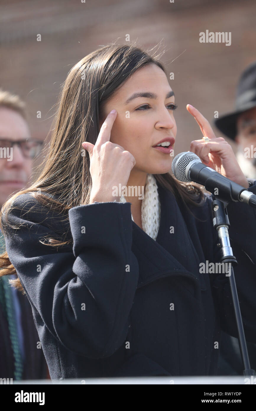 New York, NY, USA. 3rd Mar, 2019. March 3, 2019 - Alexandria Ocasio