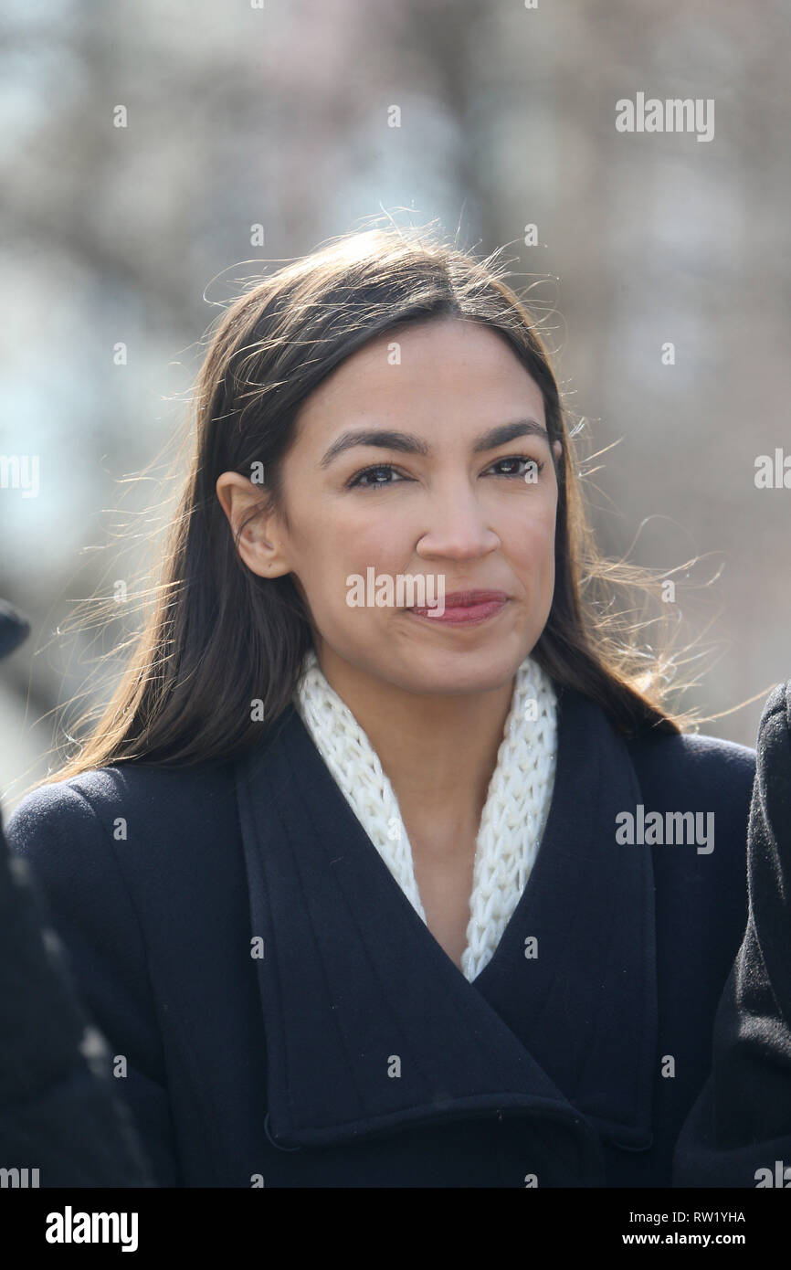 New York, NY, USA. 3rd Mar, 2019. March 3, 2019 - Alexandria Ocasio