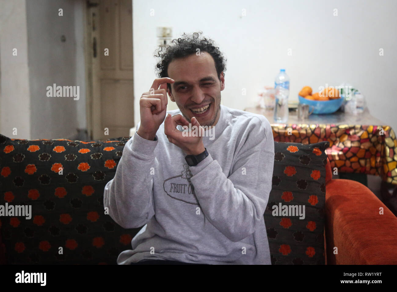 Giza, Egypt. 04th Mar, 2019. Egyptian photojournalist Mahmoud Abu Zeid
