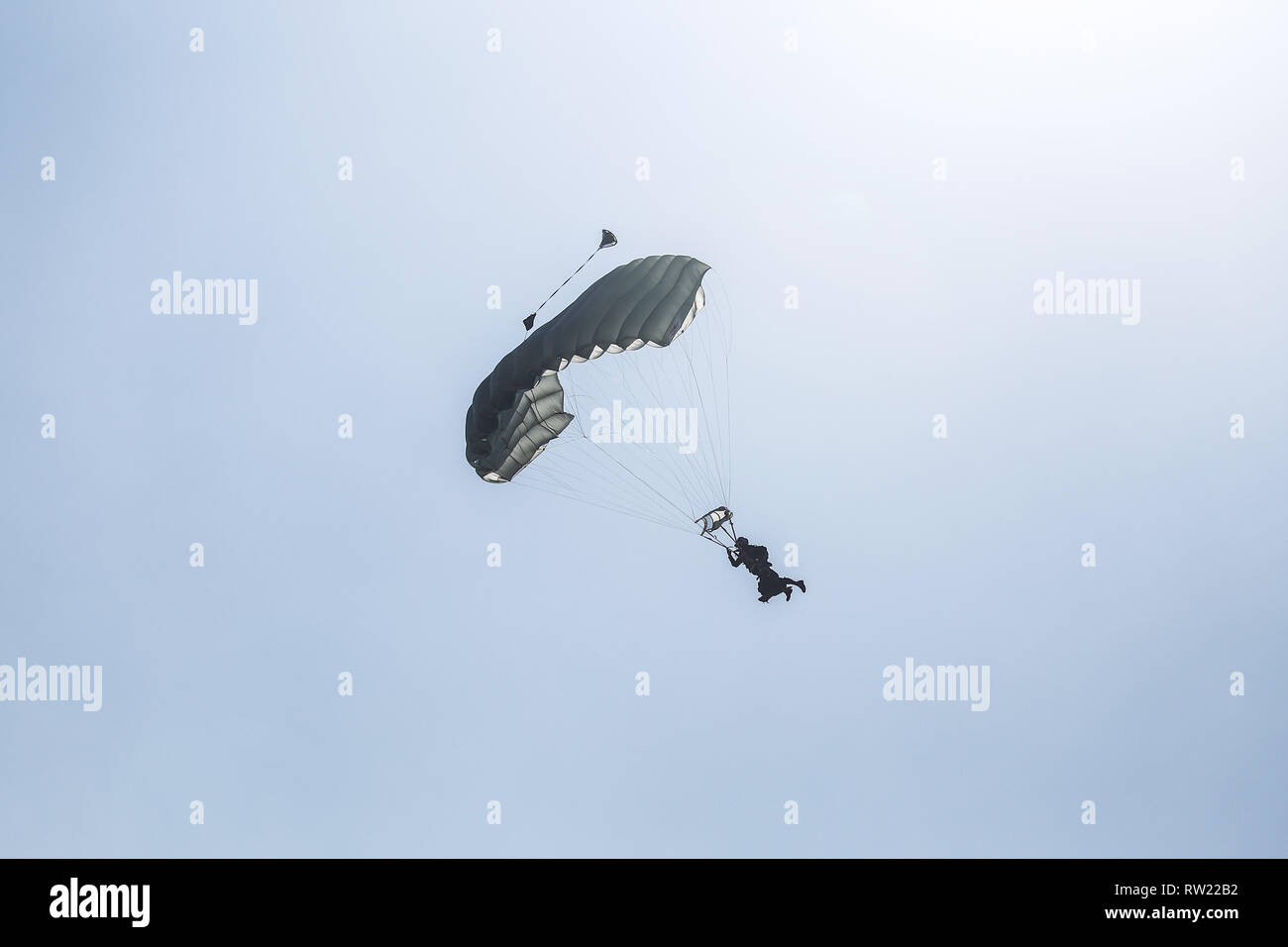Kathmandu, Nepal. 4th Mar, 2019. A Nepalese Army soldier demonstrate