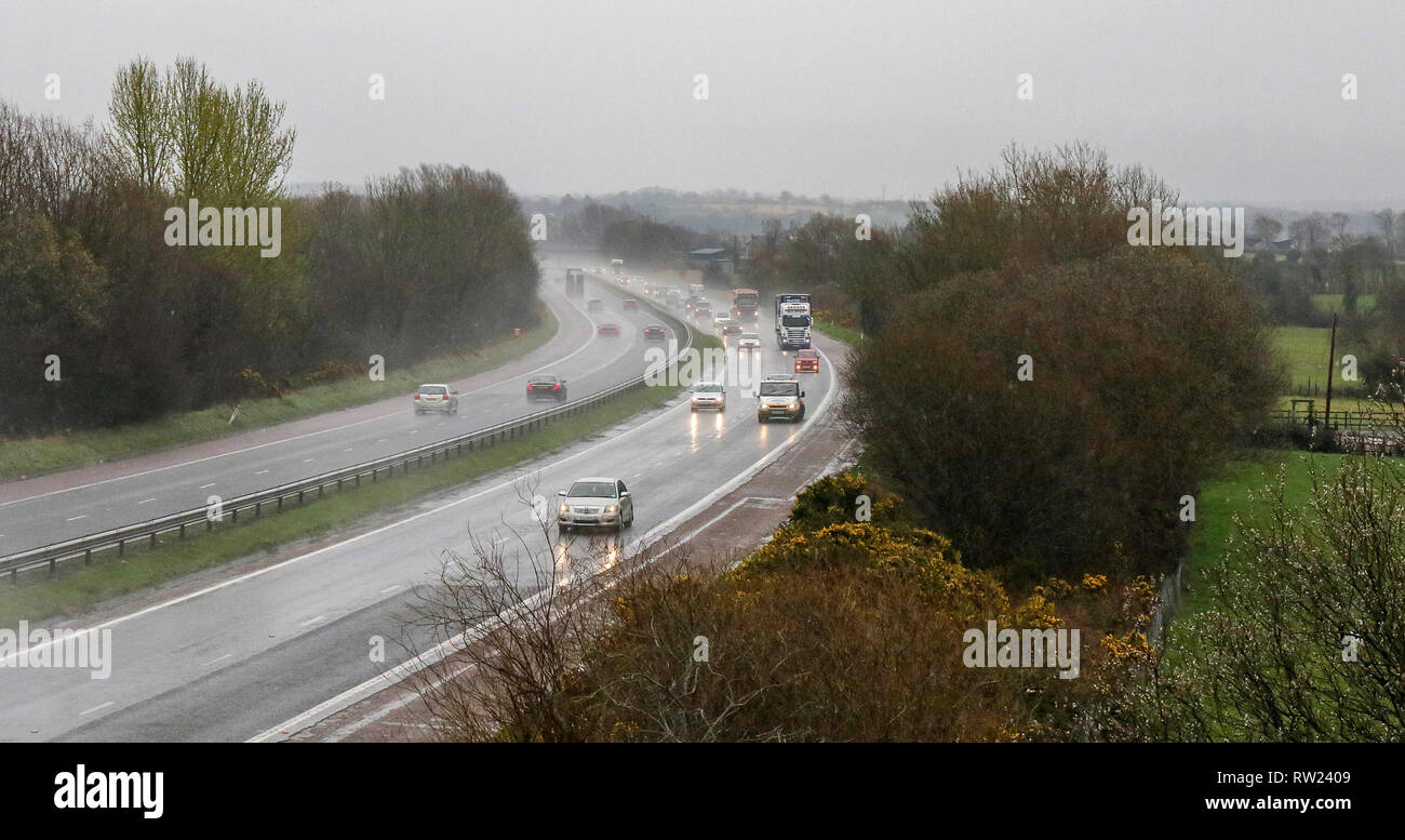 Daytime vehicles wet motorway hi-res stock photography and images - Alamy