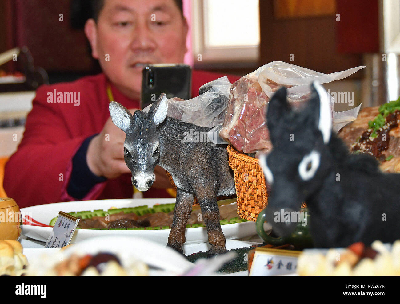 Yantai, China. 4th Mar, 2019. Yantai, CHINA-Various food can be seen at the Shandong Cuisine Expo is held in Yantai, east China's Shandong Province. Credit: ZUMA Press, Inc./Alamy Live News Stock Photo