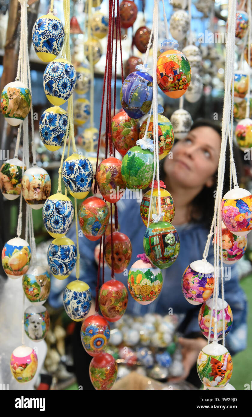 Leipzig Germany 02nd Mar 2019 Easter Eggs From The Ukraine Are