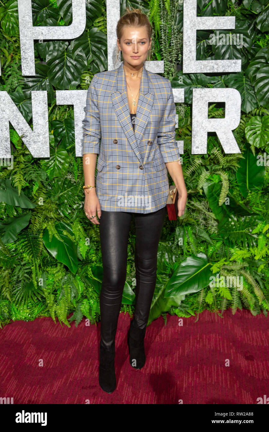 New York, New York, USA. 3rd March, 2019. Model Toni Garrn attends the