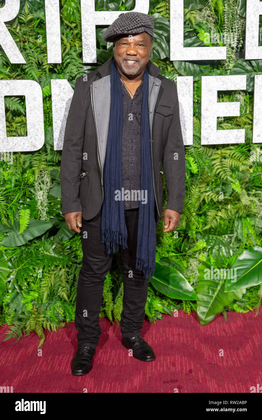 New York, New York, USA. 3rd March, 2019.Actor Isiah Whitlock, Jr. attends the world premiere of Netflix’s “Triple Frontier” at Jazz at Lincoln Center in New York City on March 3, 2019. Credit: Jeremy Burke/Alamy Live News Stock Photo