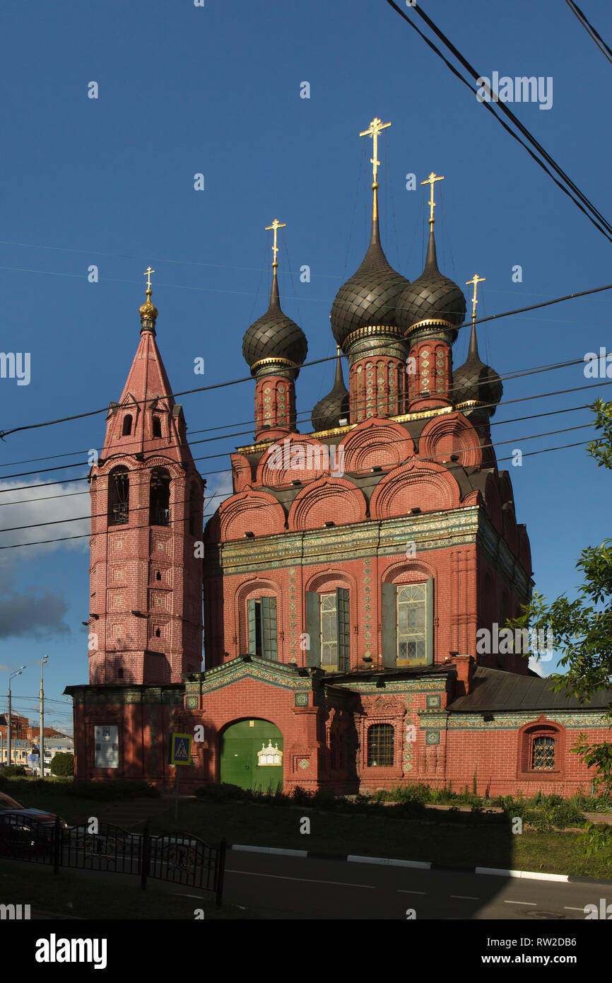 Epiphany Church (1684-1693) in Yaroslavl, Russia. Stock Photo