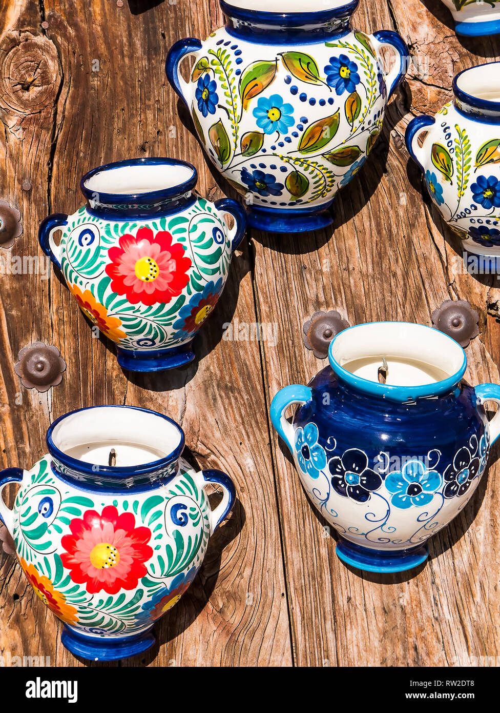 Frigiliana is one of the most beautiful white villages of the Southern  Spain area of Andalucia in the Alpujarra mountains.Wall vases in pottery  shop Stock Photo - Alamy