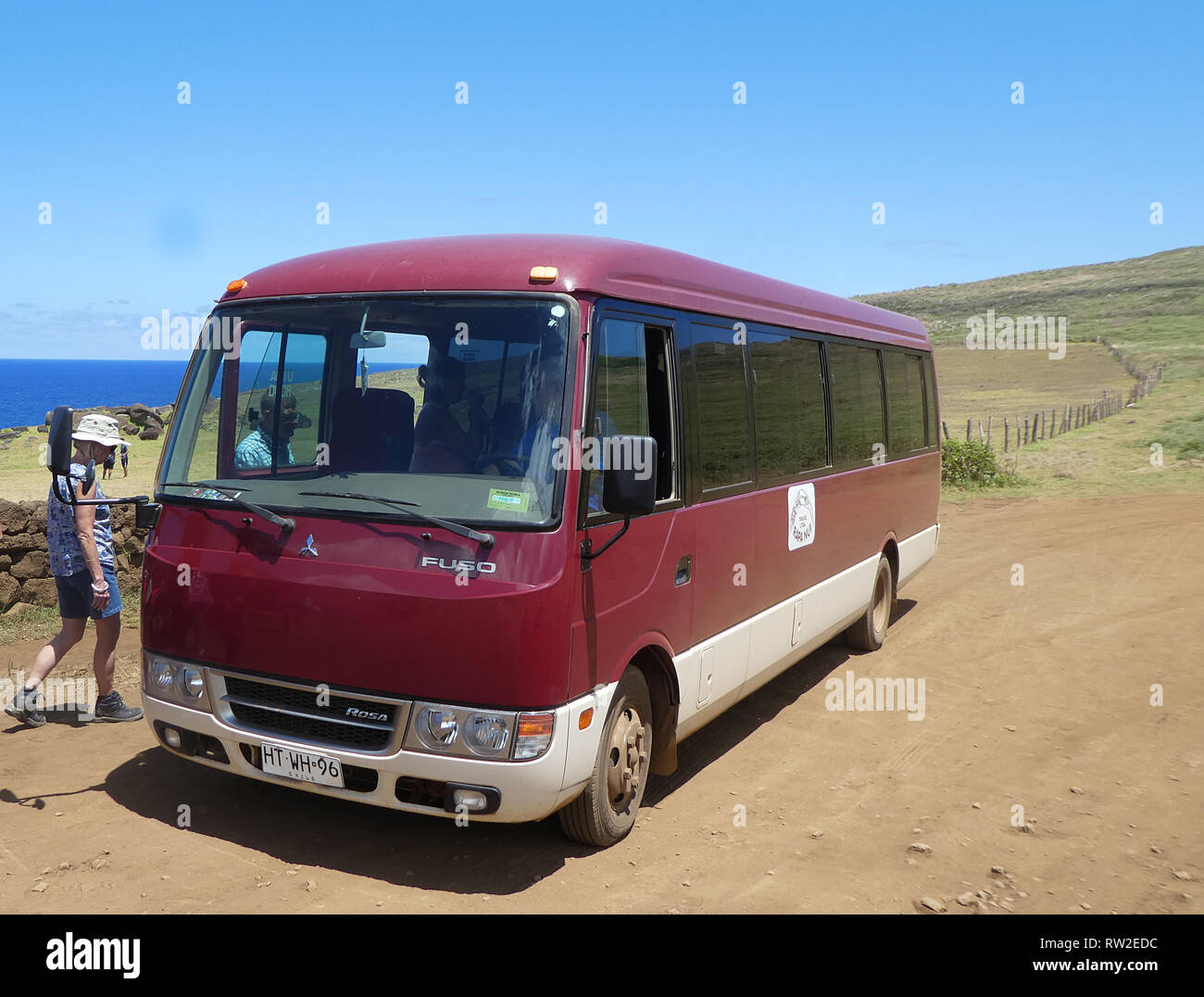 Mitsubishi Fuso bus in Chile 2019 Stock Photo