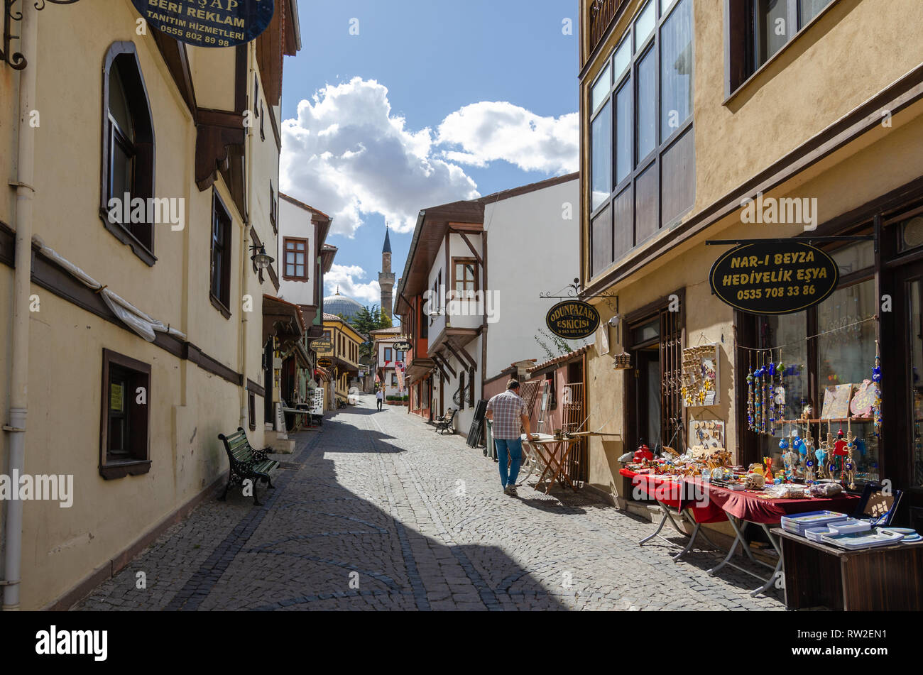 Eskisehir, TURKEY September 22, 2017 Historical Odunpazari district
