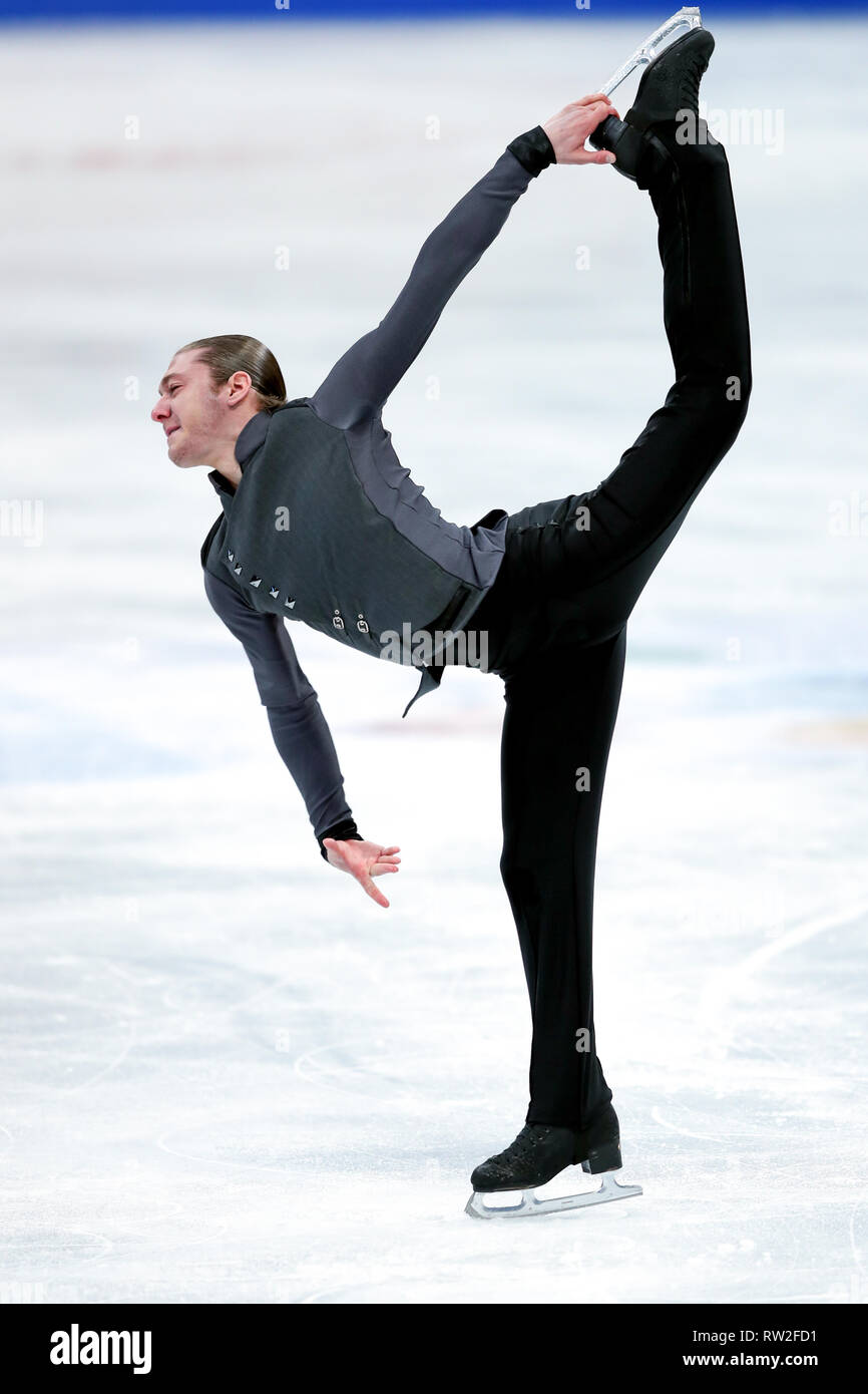 Jason Brown from United States of America during 2017 world figure skating championships Stock Photo