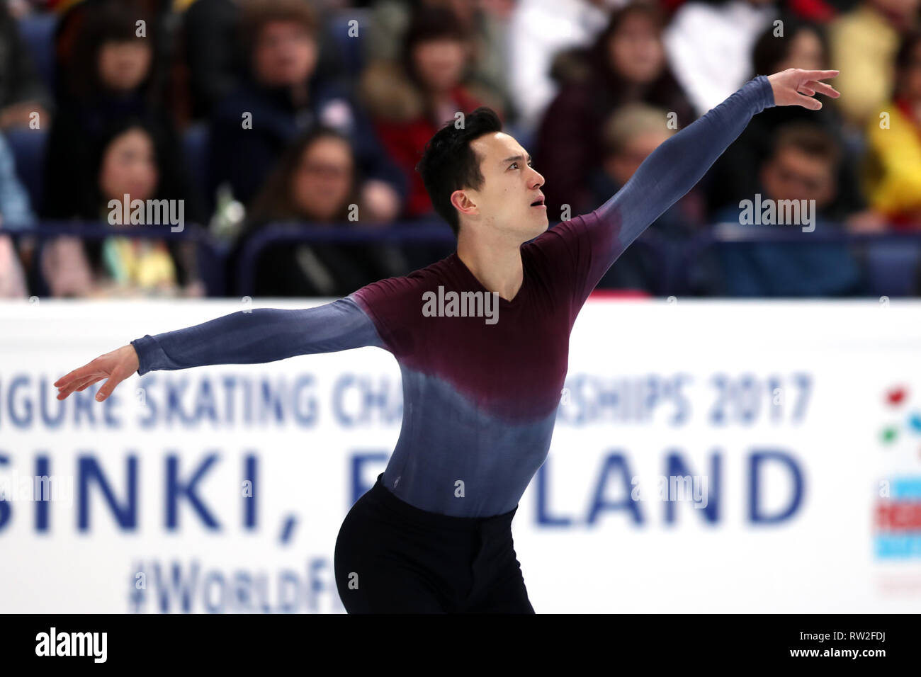 Patrick Chan from Canada during 2017 world figure skating championships Stock Photo