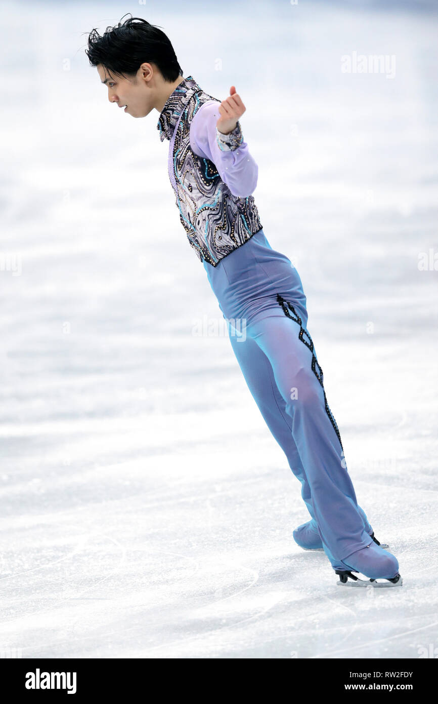 Yuzuru Hanyu Japan during 2017 world figure championships Stock Photo - Alamy