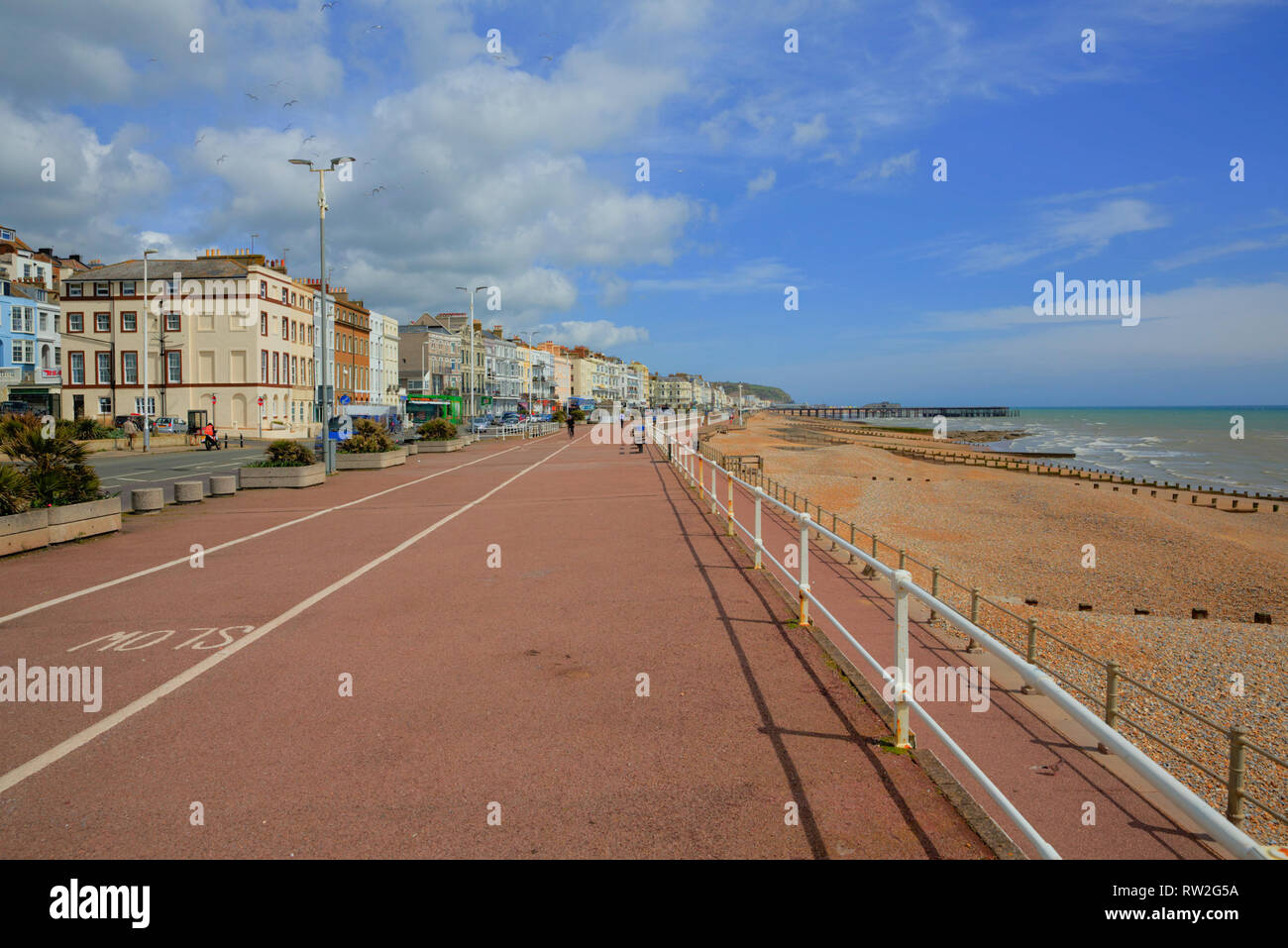 Seafront promenade hastings east sussex hires stock photography and
