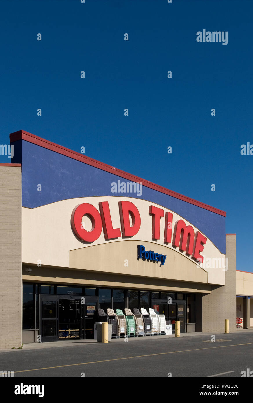 Old Time Pottery store at Myrtle Beach, South Carolina USA Stock Photo