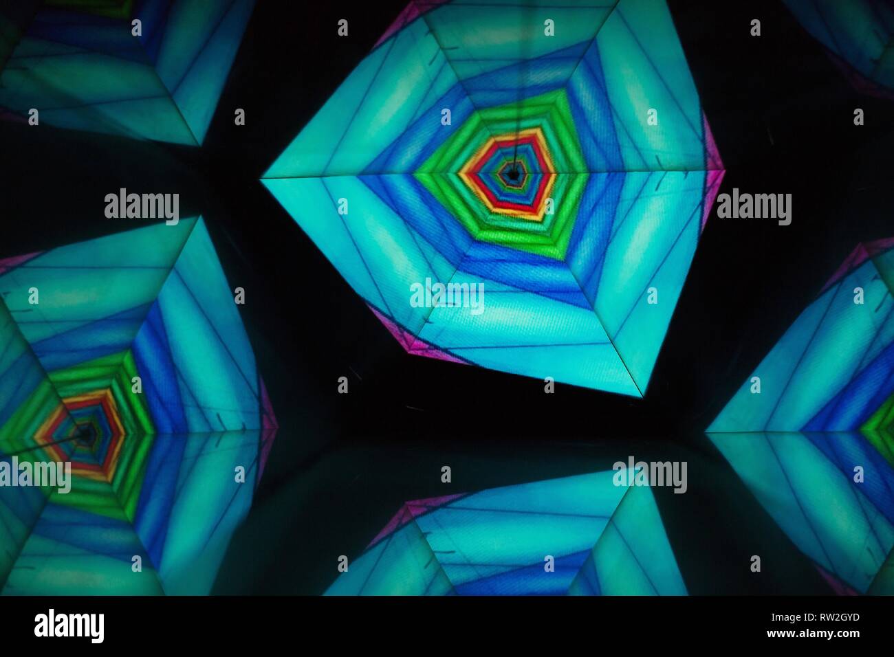 A colorful kaleidoscopic background. Stock Photo