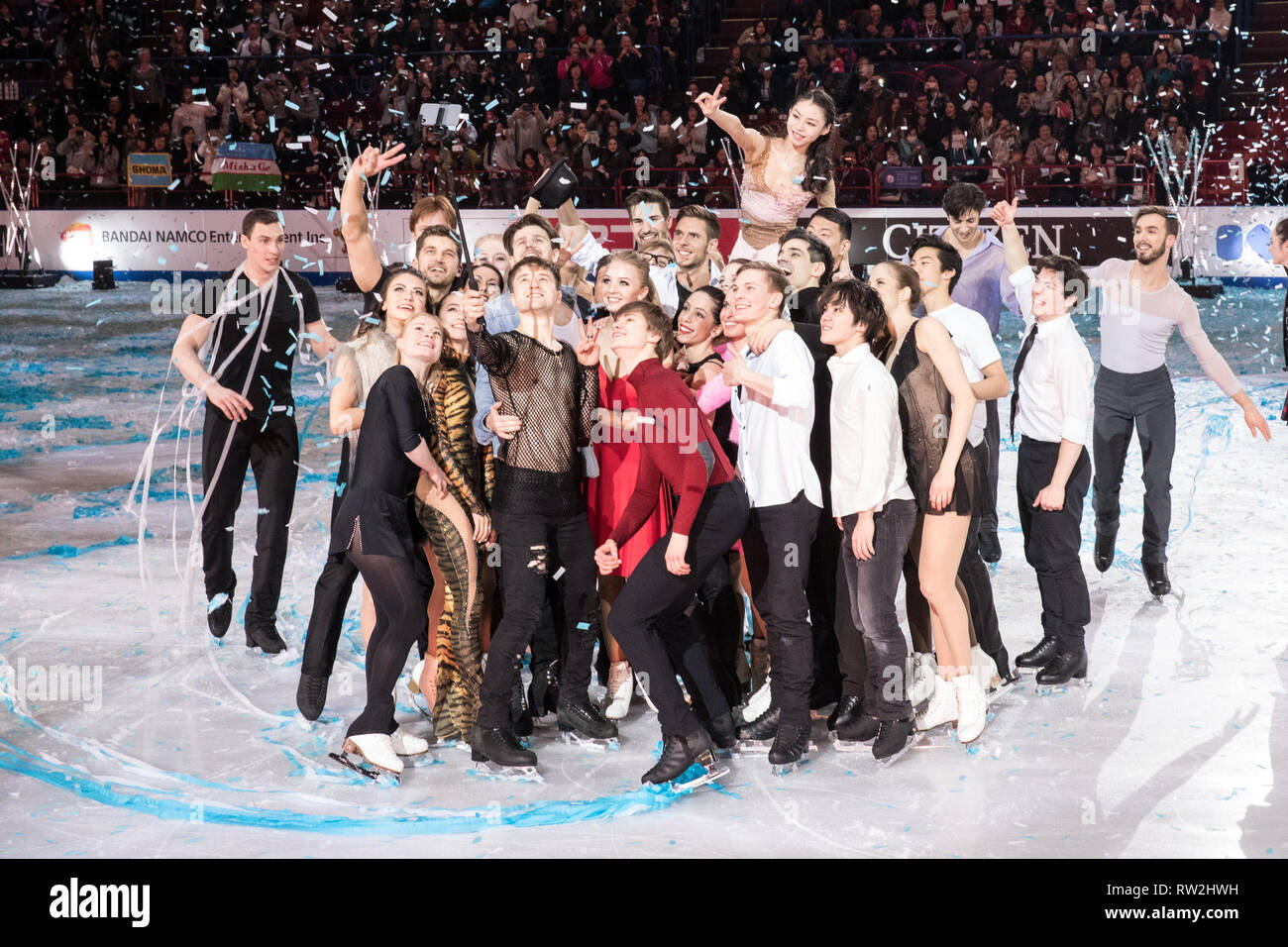 skaters during 2018 world figure skating championships gala Stock Photo Alamy