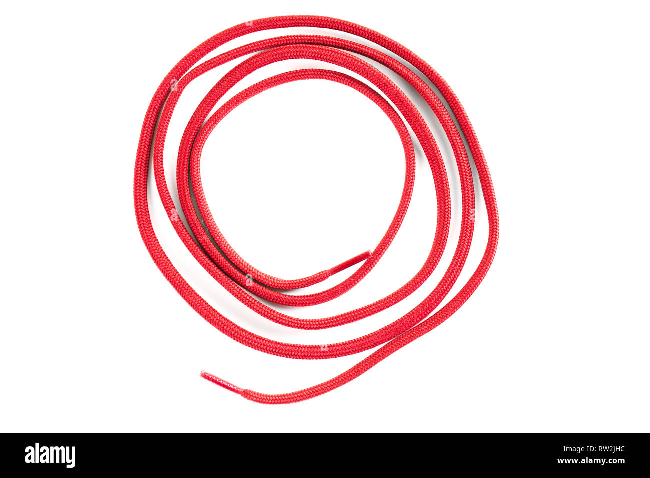 red shoe lace against white background Stock Photo Alamy