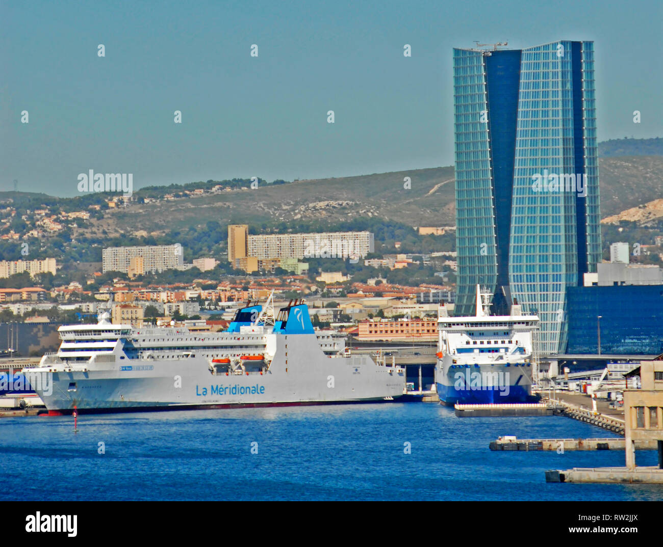 La Joliette port, Marseille, ProvenceAlpesCote d Azur, France Stock