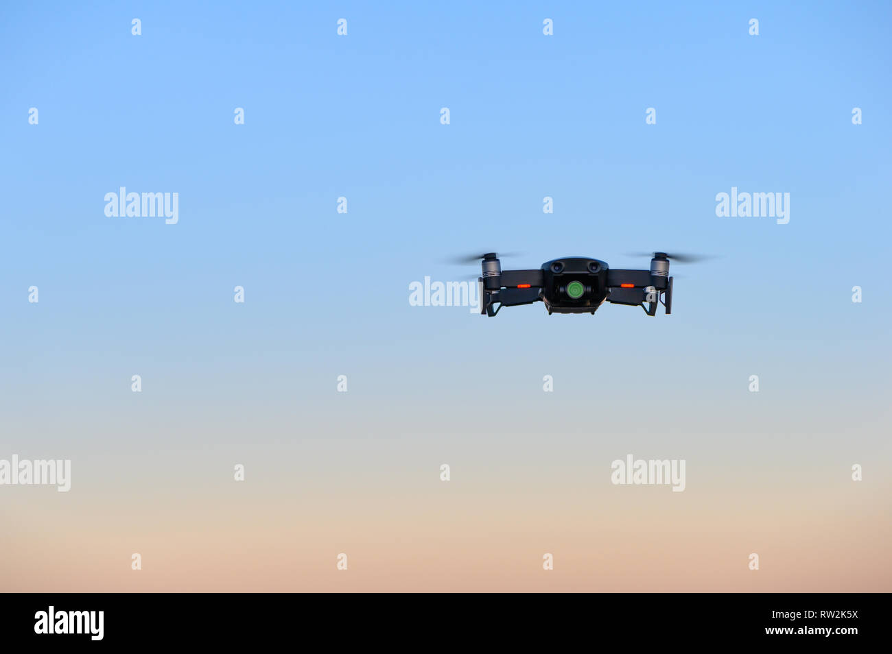 Drone in the sky Stock Photo