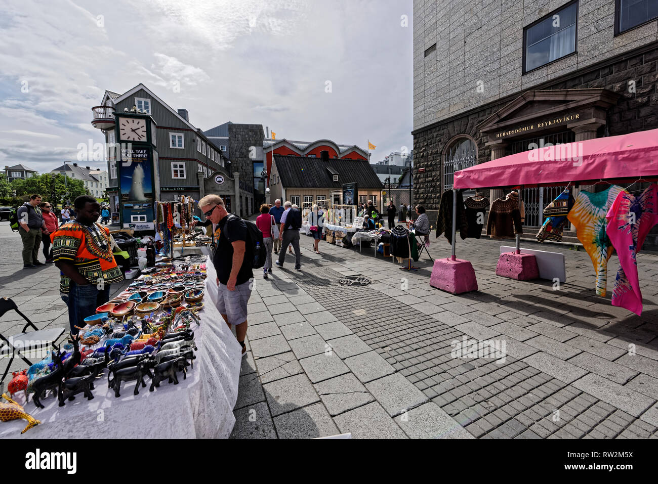 Reykjavik in Iceland Stock Photo