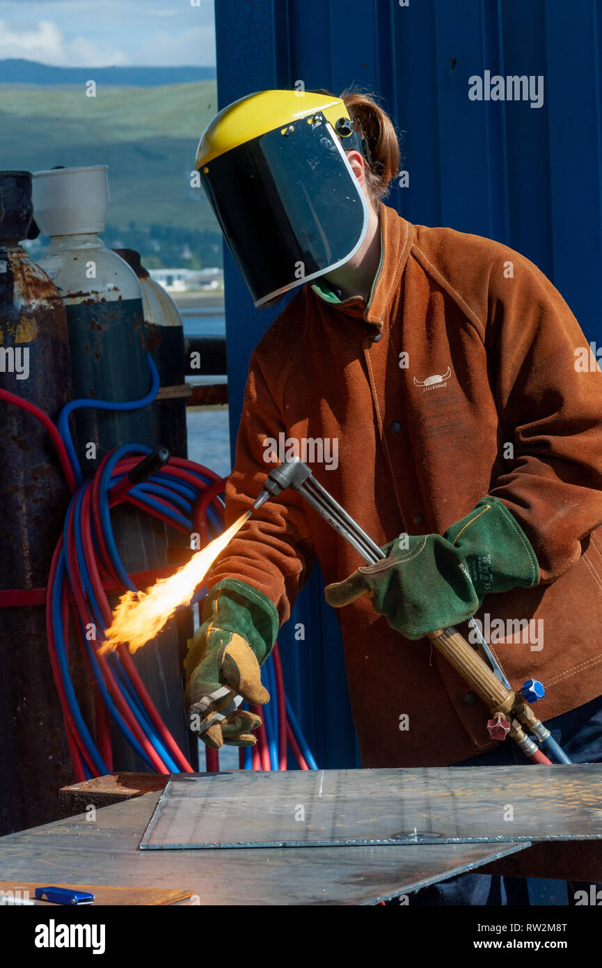 Trainee divers practise their skills in all aspects of the trade from