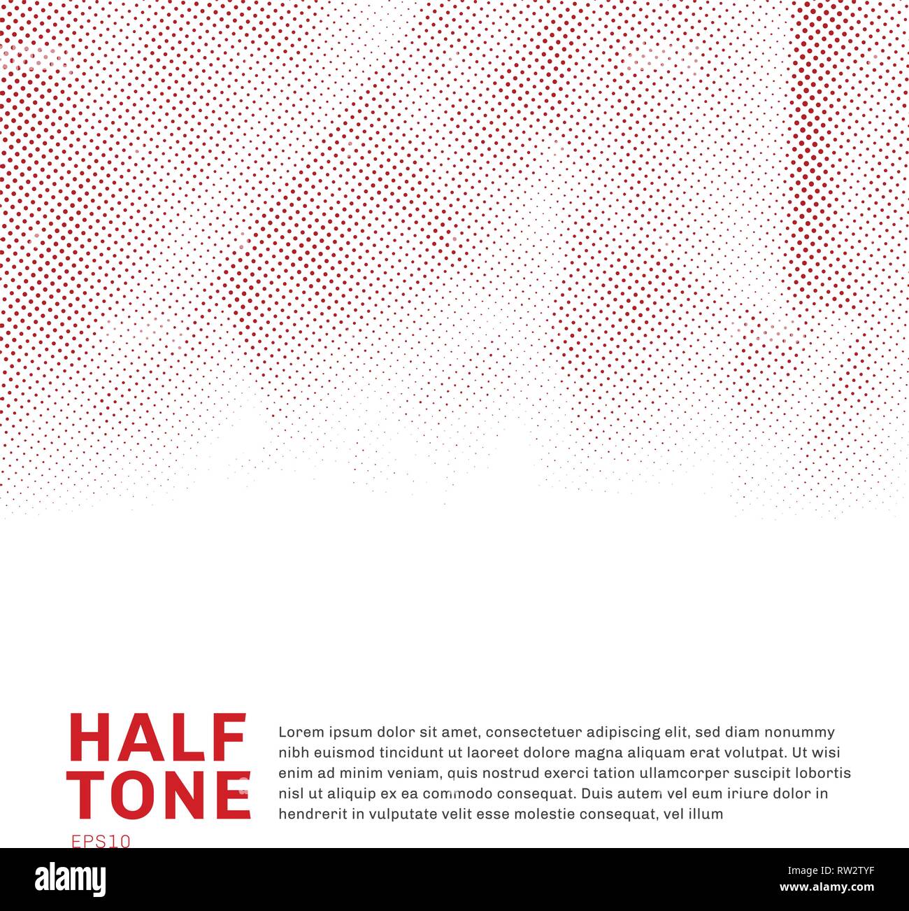 Abstract Red Halftone Template Low Poly Trendy On White Background