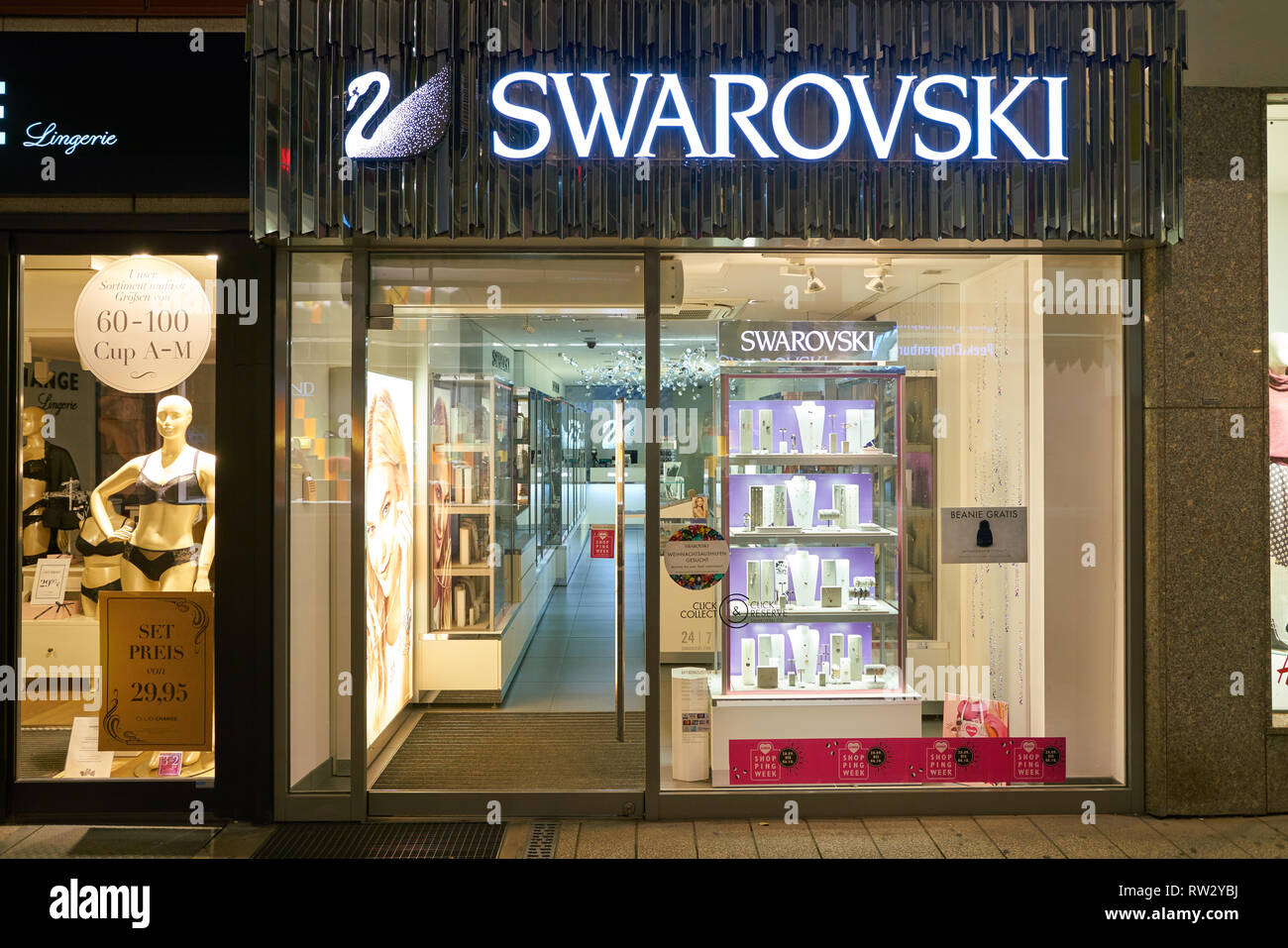 DUSSELDORF, GERMANY - CIRCA SEPTEMBER, 2018: Swarovski store in Dusseldorf  Stock Photo - Alamy