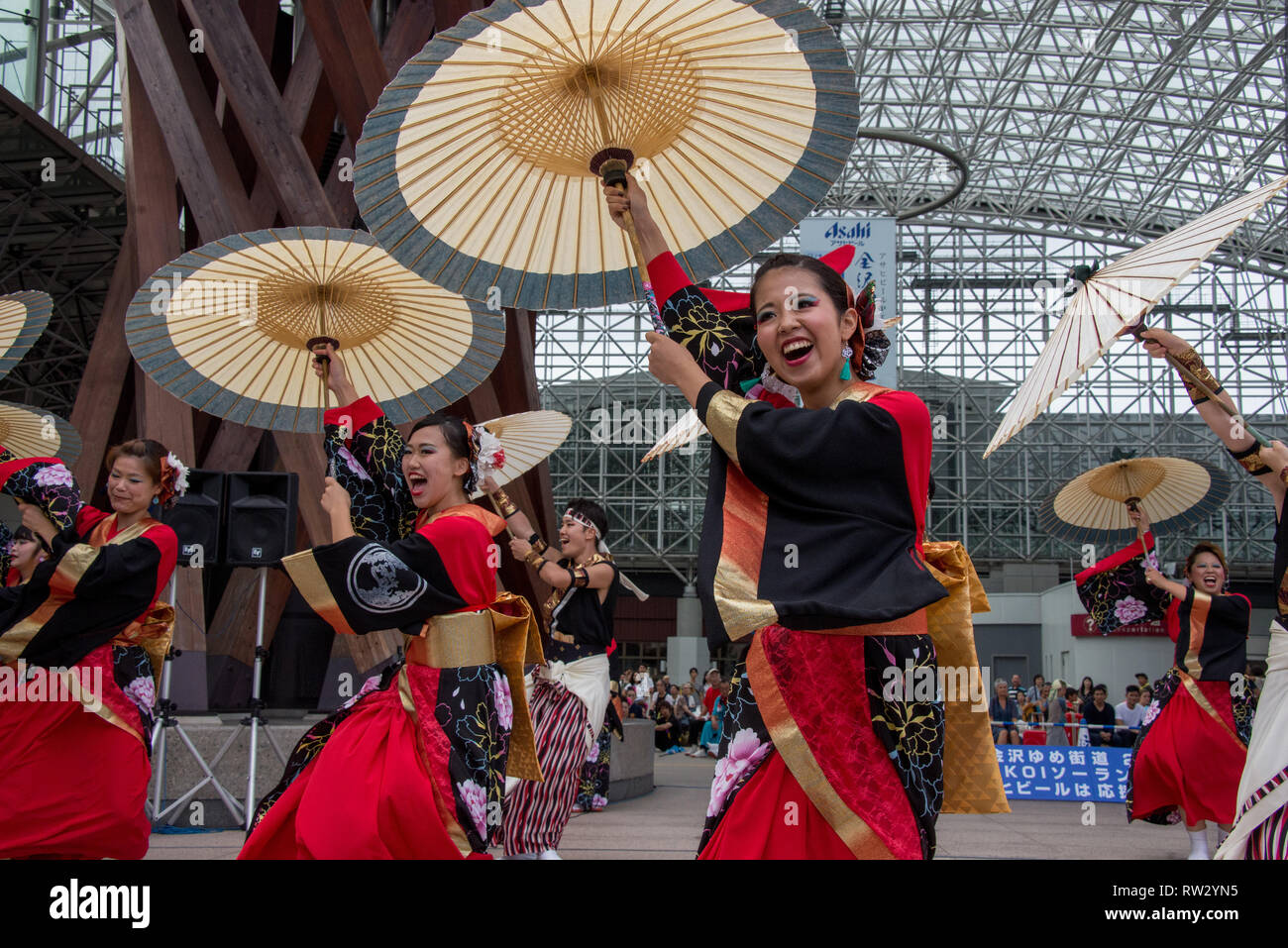 Asia, Japan, Kanazawa Ishikawa,Yosakoi-Soran Festival Stock Photo