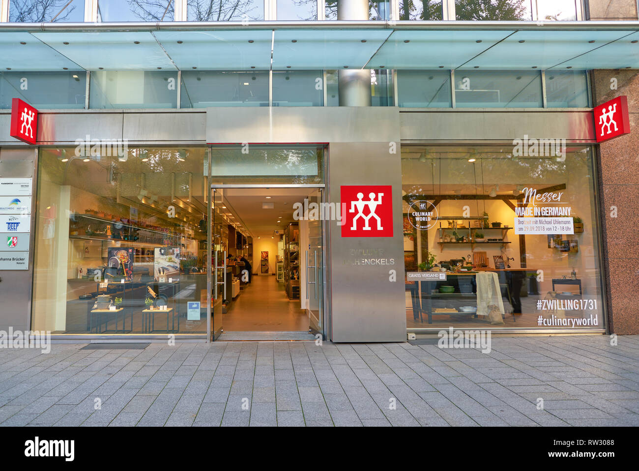 DUSSELDORF, GERMANY - CIRCA SEPTEMBER, 2018: entrance to Zwilling J.A.  Henckels store in Dusseldorf Stock Photo - Alamy