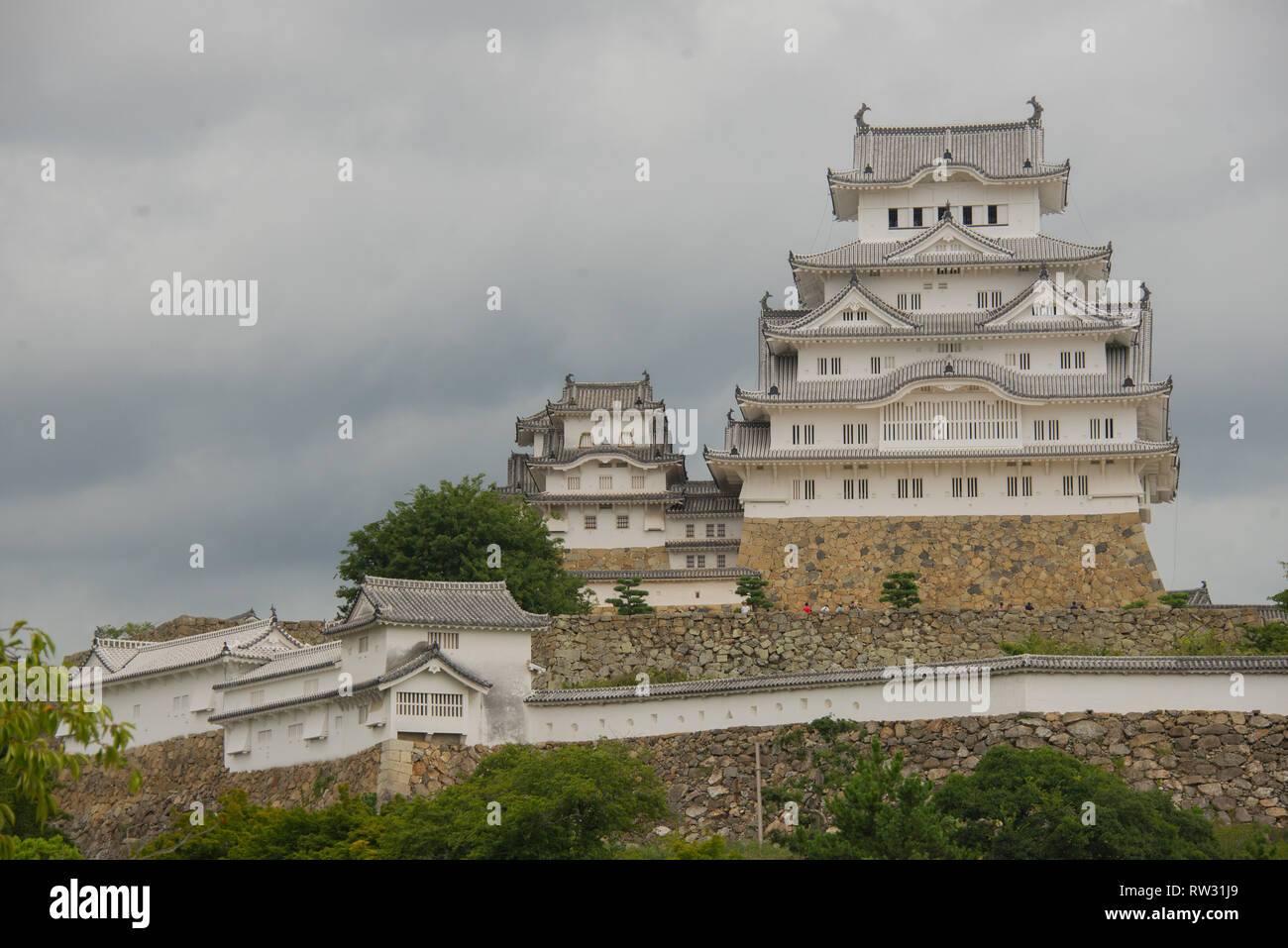 Asia, Japan, Kansai Region, Himeji, Himeji Castle Stock Photo