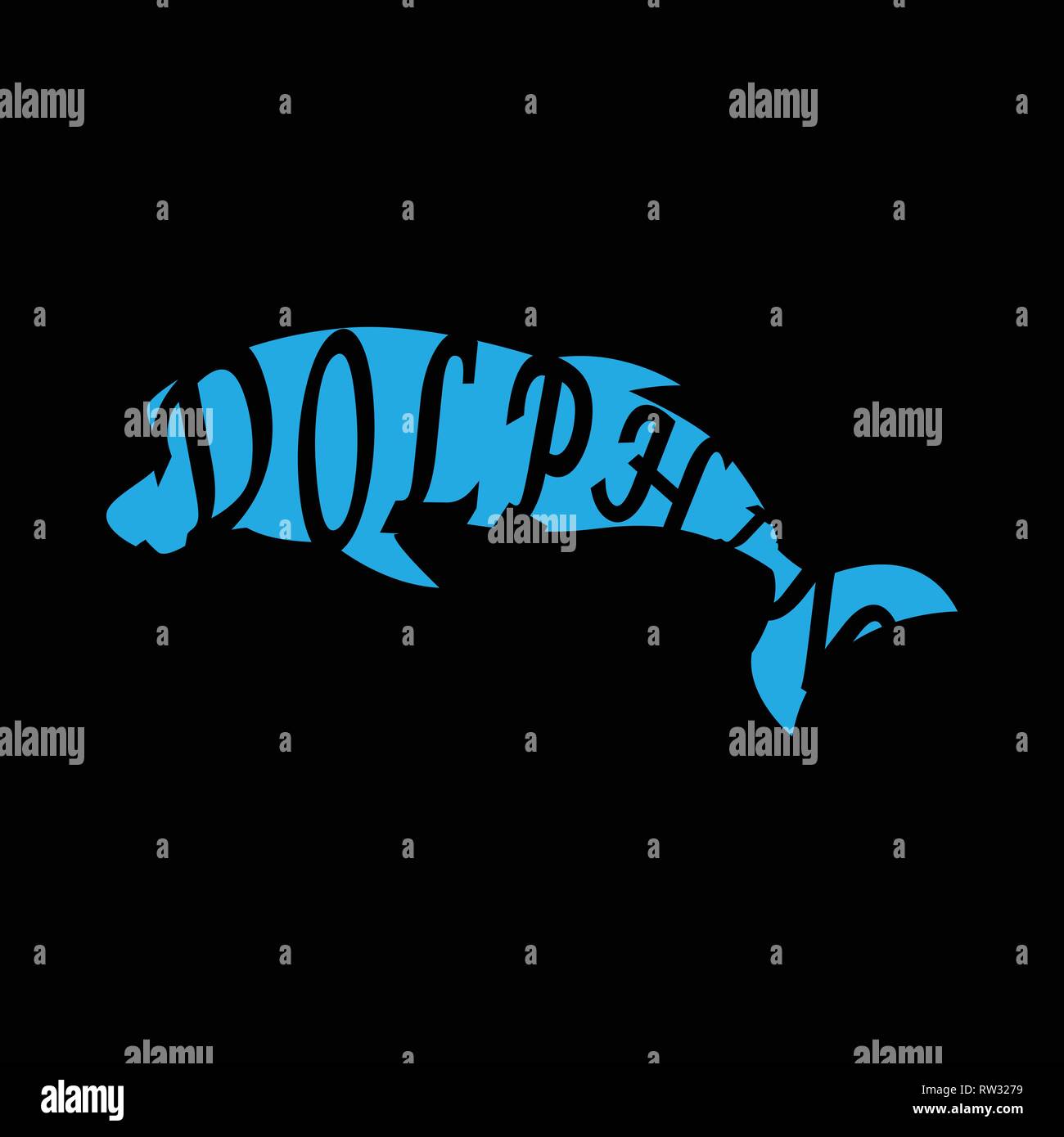 This logo has a dolphin picture. This logo is good for use in the water