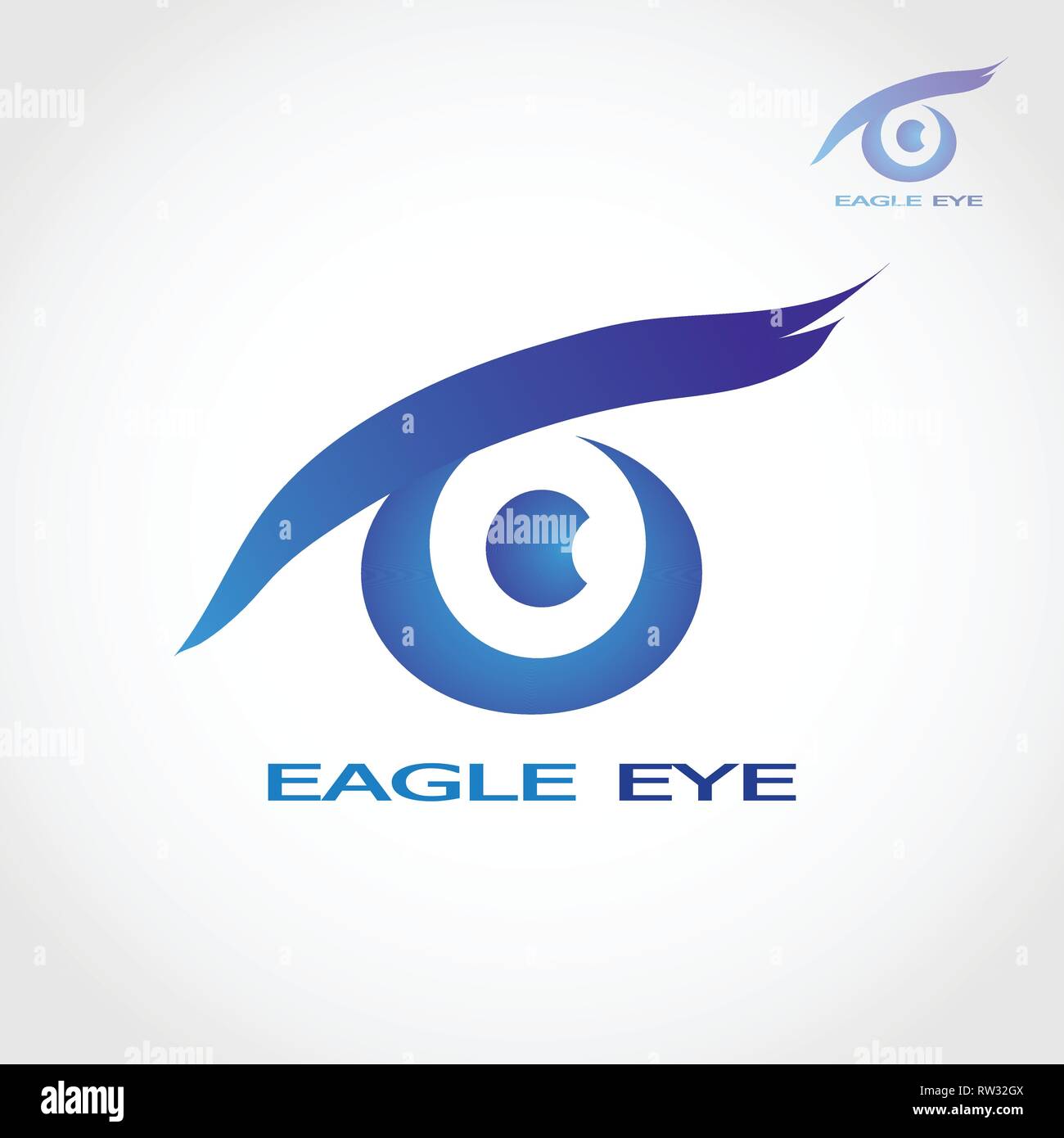 This logo has an eagle eye. The meaning is that eagle eyes can see with