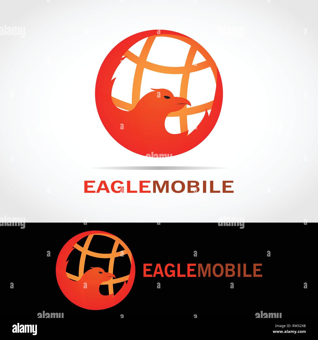 This Logo Shows An Eagle With The Earth As Its Background This
