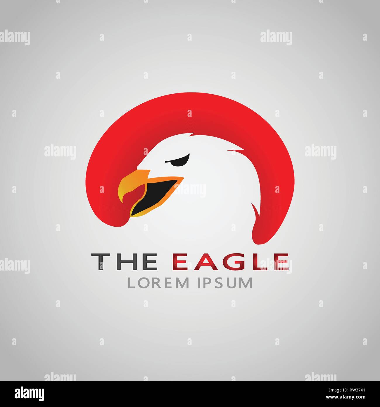 This logo has an eagle head. This logo is good for various businesses such as company logos and logos on applications. Stock Vector