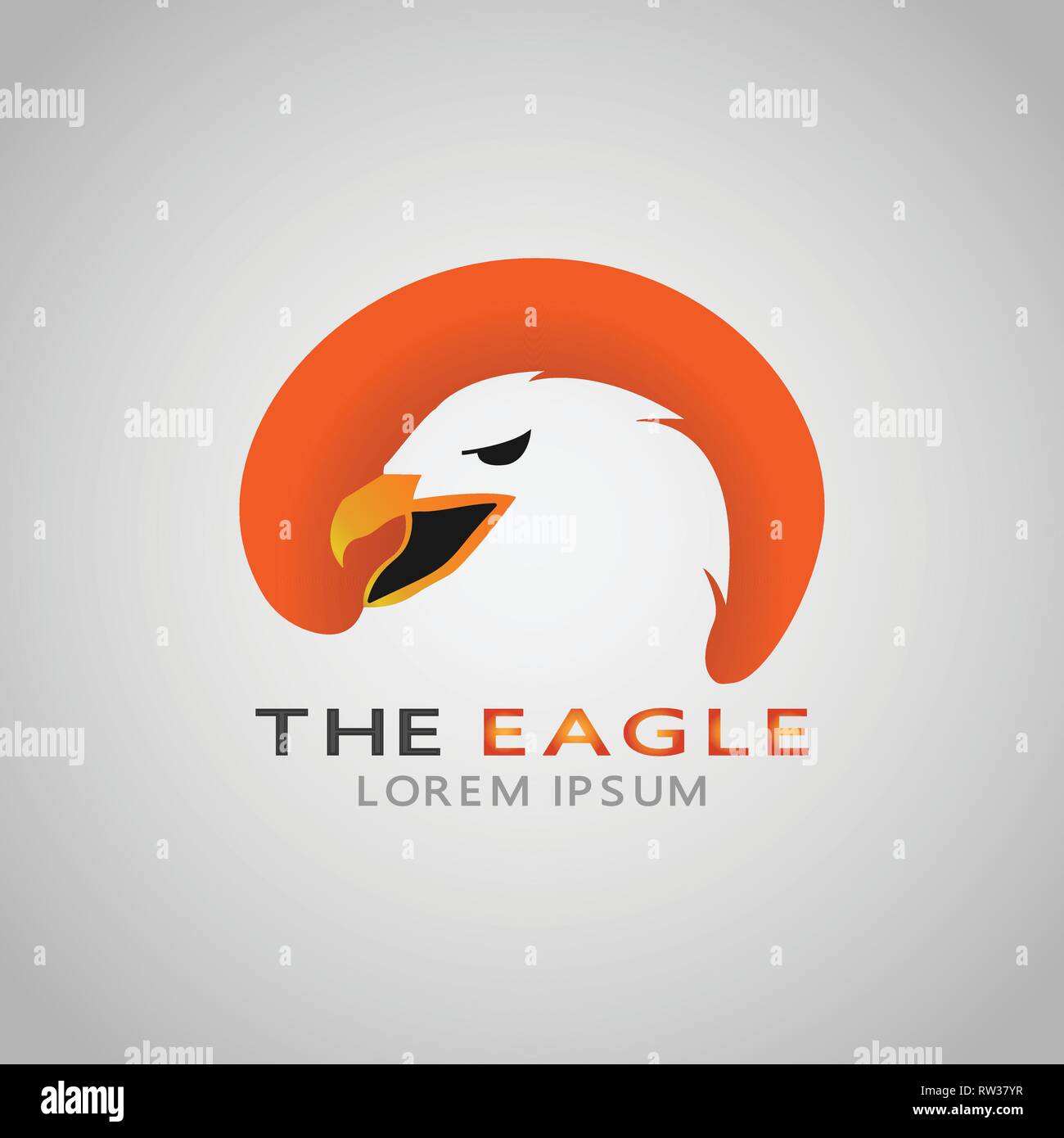 This logo has an eagle head. This logo is good for various businesses such as company logos and logos on applications. Stock Vector