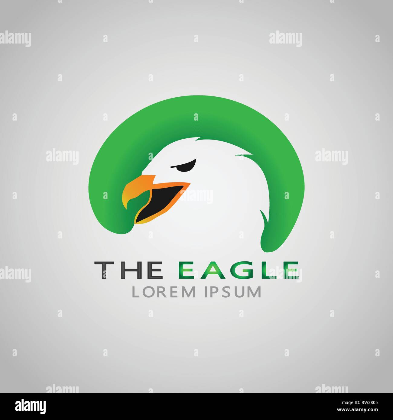 This logo has an eagle head. This logo is good for various businesses such as company logos and logos on applications. Stock Vector