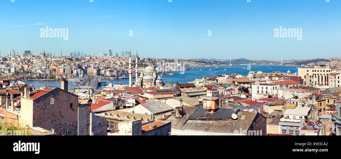 Panorama of Istanbul, Turkey Stock Photo