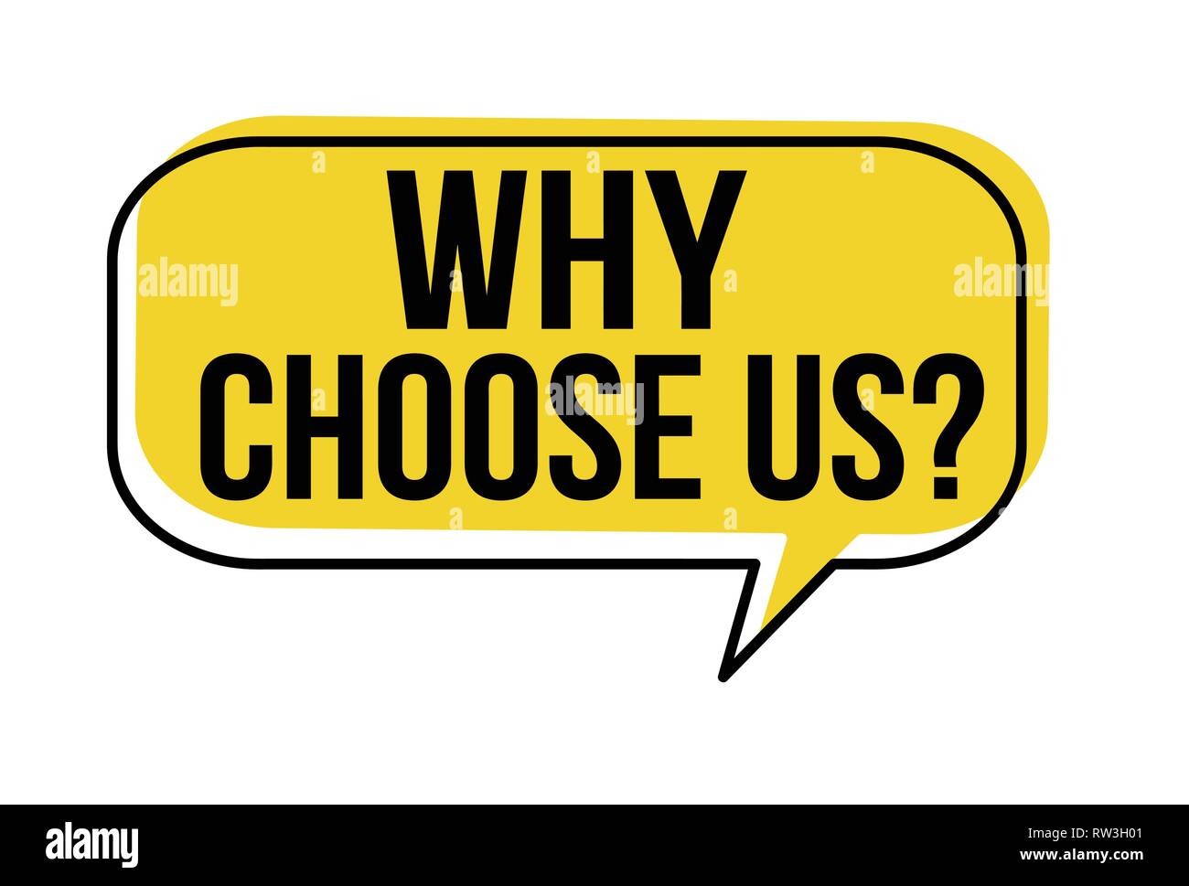 Why choose us Stock Vector Images - Alamy