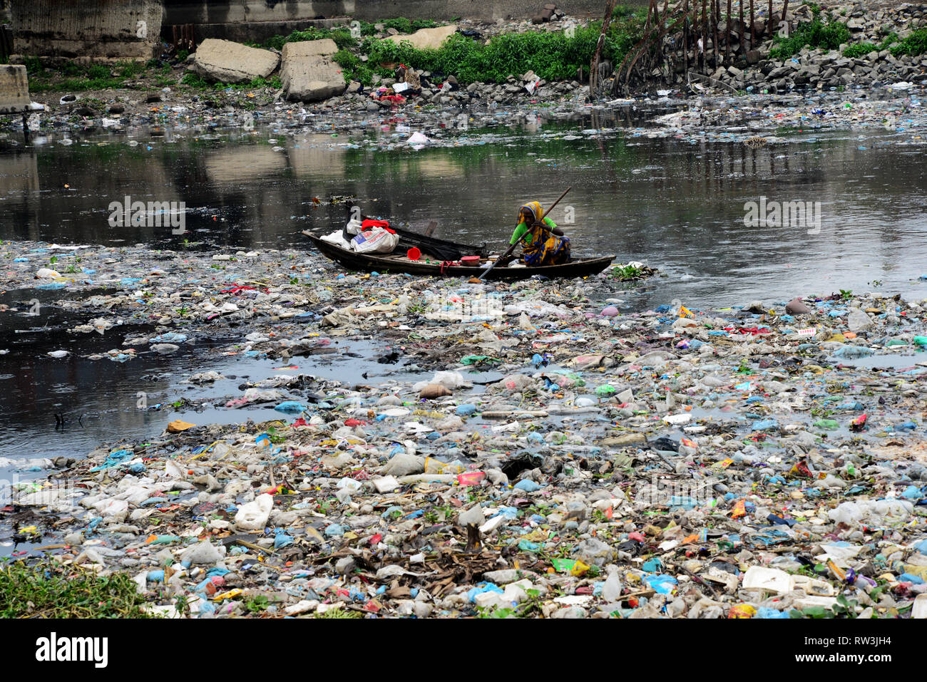 Plastic Pollution Chart Dhaka