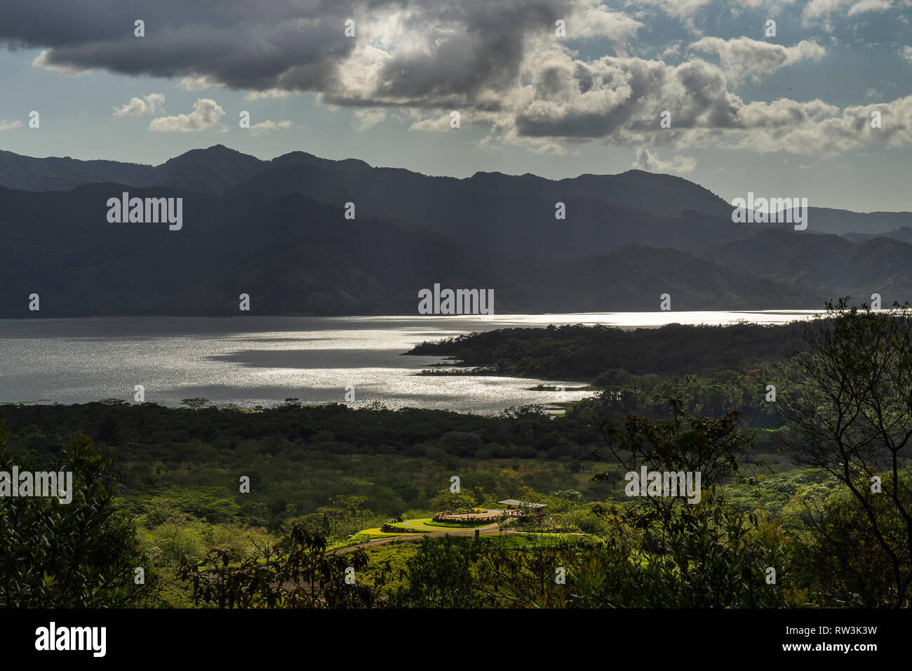 Arenal Lake in National Park ,la Fortuna,Costa Rica,Central America Stock Photo