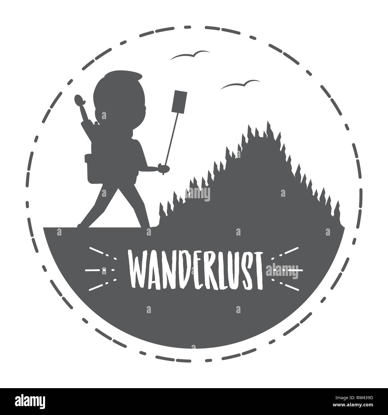 people wanderlust cartoon Stock Vector Image & Art Alamy