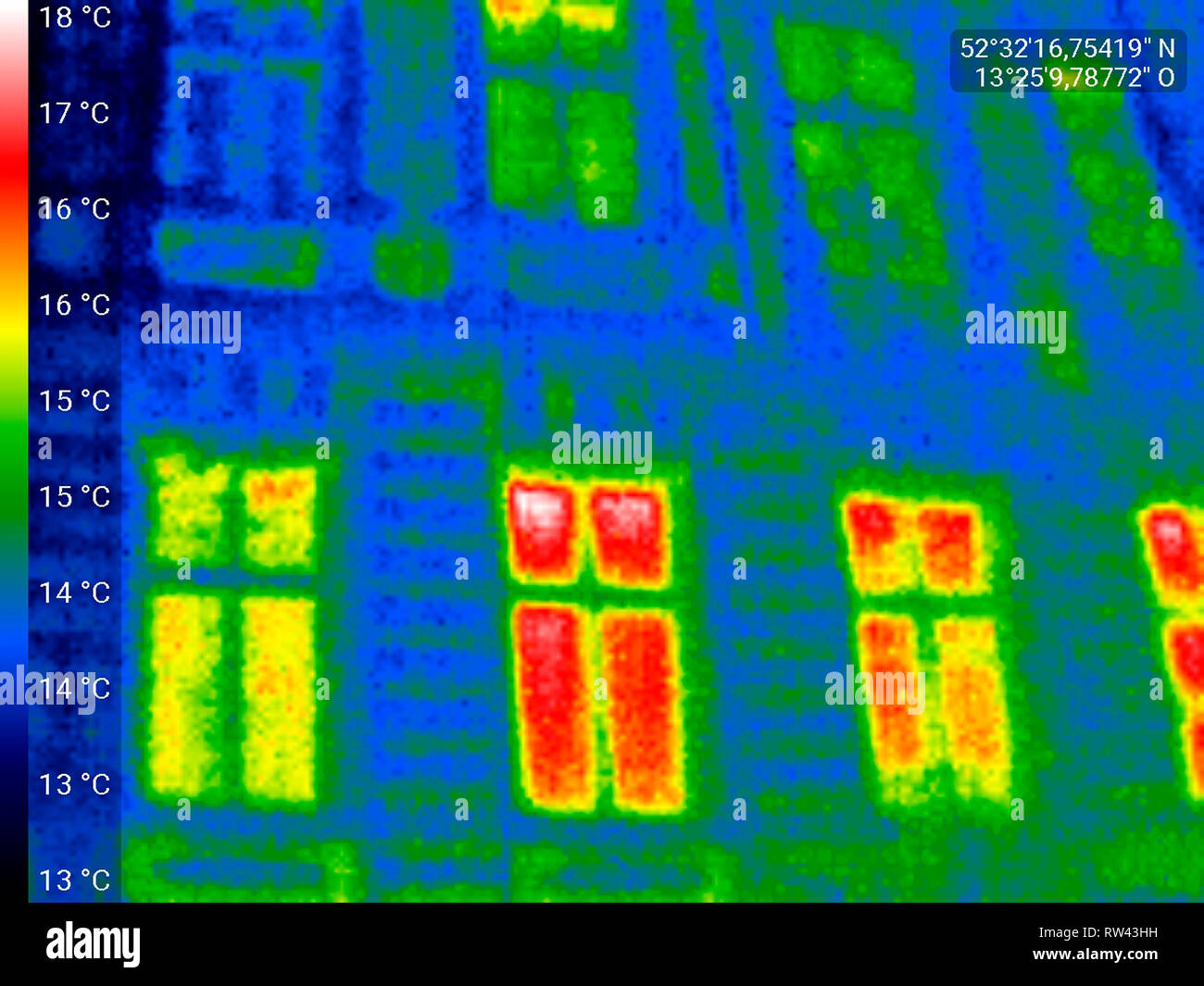 Waermebild Haus Fassade Waermedaemmung Berlin Nur Fuer