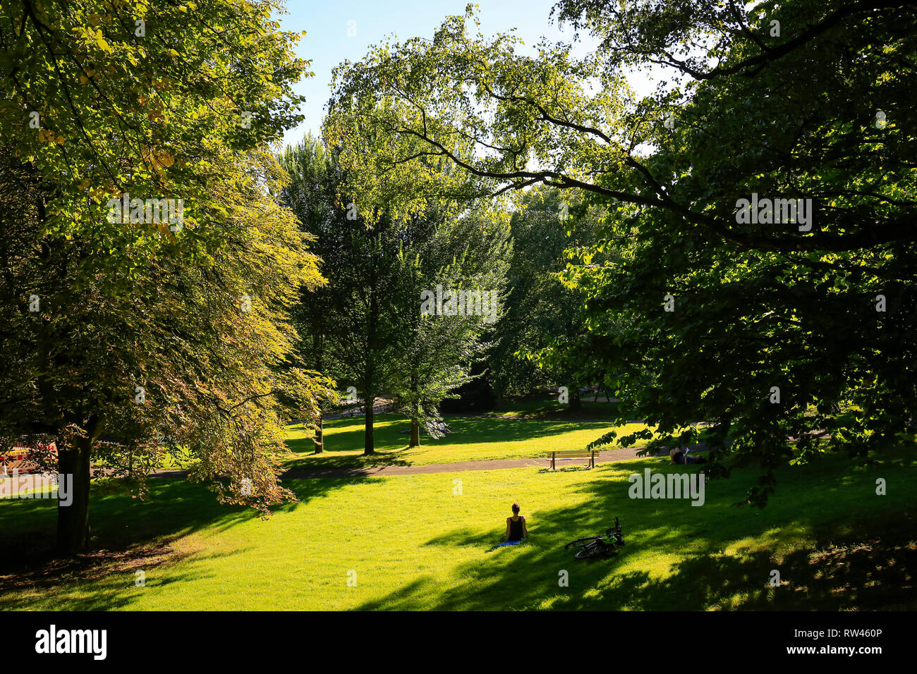 Essen, North RhineWestphalia, Ruhr area, Germany, park on