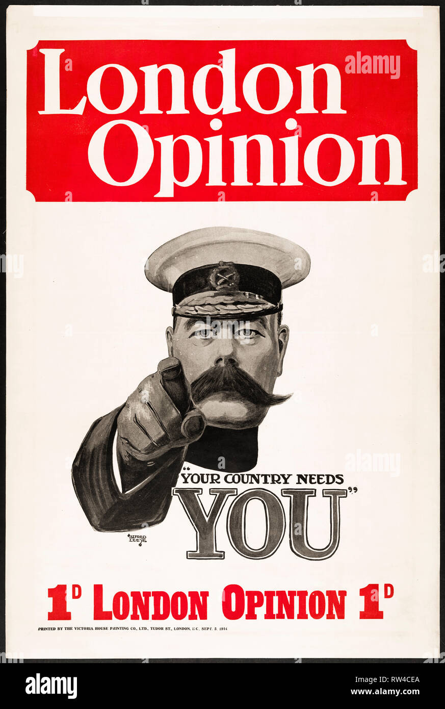 London Opinion 'Your country needs you' Cover, 5th September 1914 Stock Photo