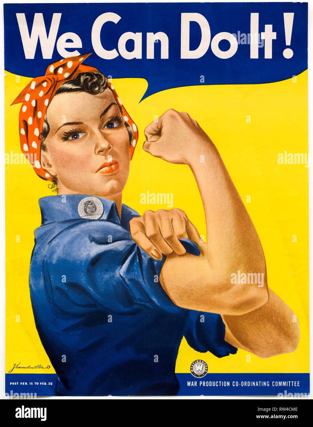 We Can Do It poster, US World War 2, c. 1942- 1943 Stock Photo