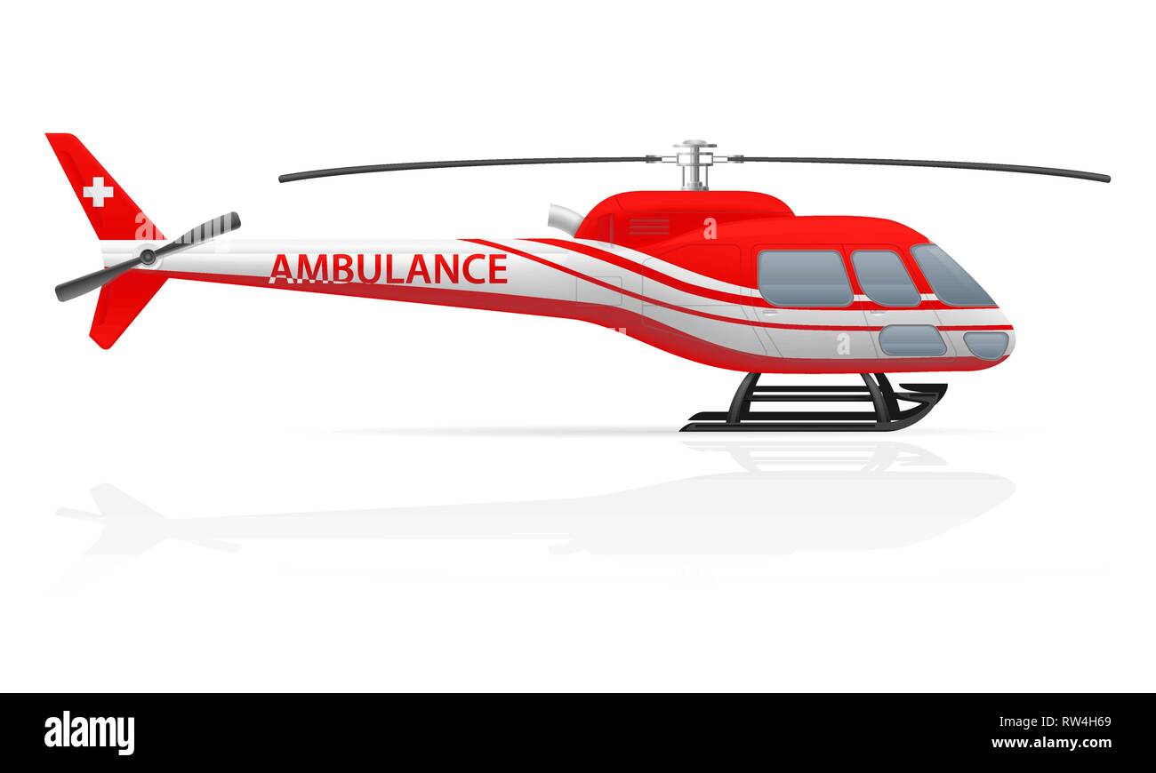 ambulance helicopter vector illustration vector illustration isolated ...