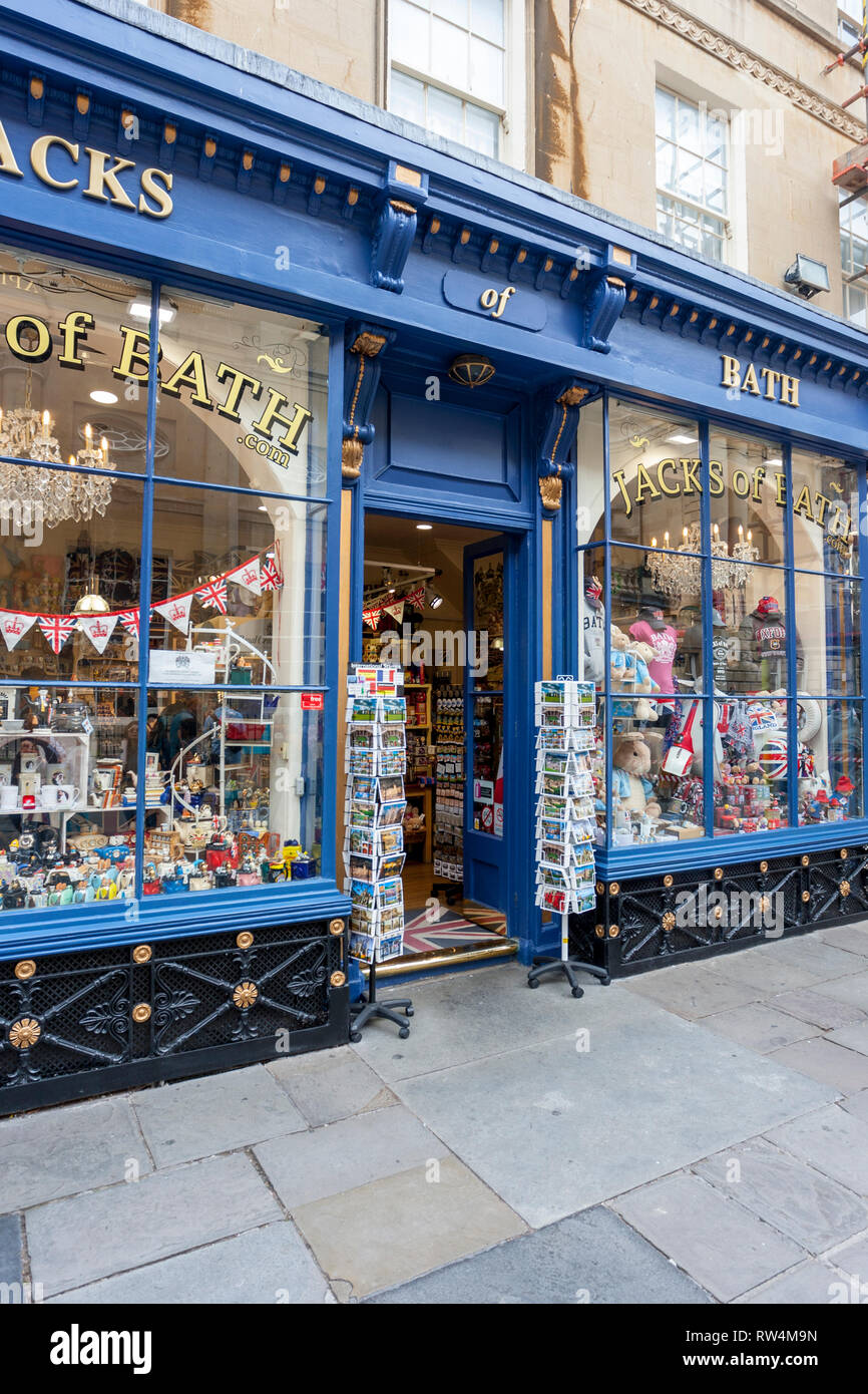 A souvenir shop in the Abbey Churchyard, Bath, N.E. Somerset, England, UK Stock Photo