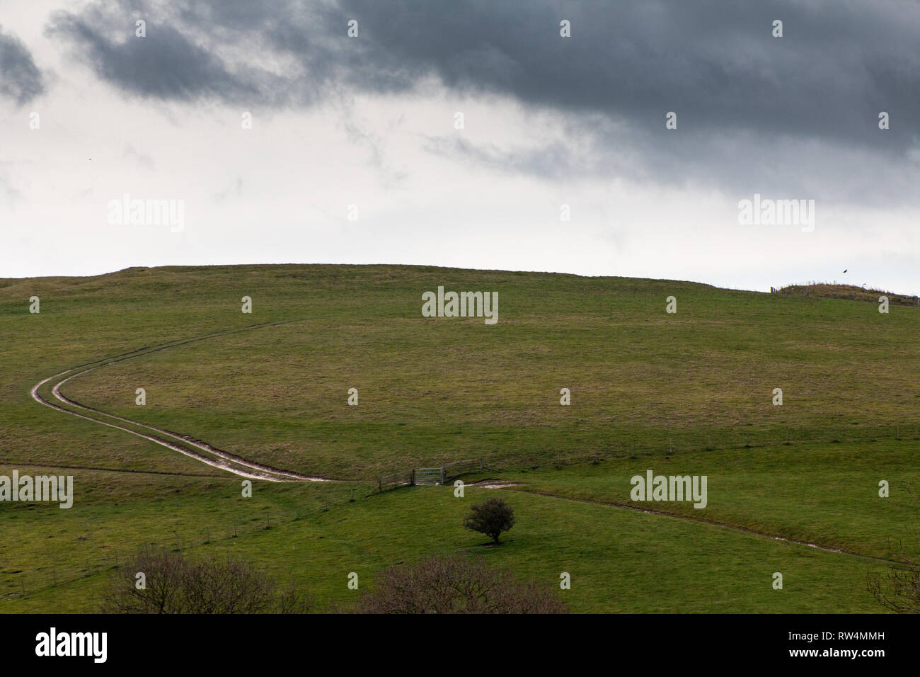 Views across Harrow Hill, Patching, West Sussex Stock Photo Alamy