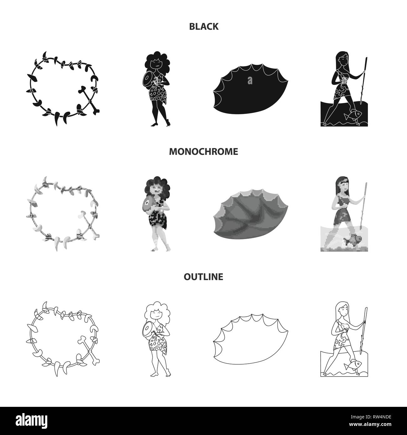 necklace,woman,flint,bone,primeval,sharp,neanderthal,meat,craft,spear ...